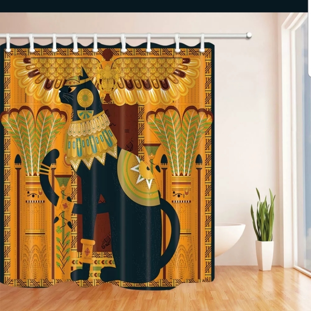 Bast cat shower curtain